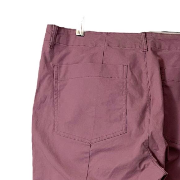 Old Navy Pants Utility Straight Leg Raw Hem Cargo Casual Pink Women’s 14 Plus - Picture 7 of 12